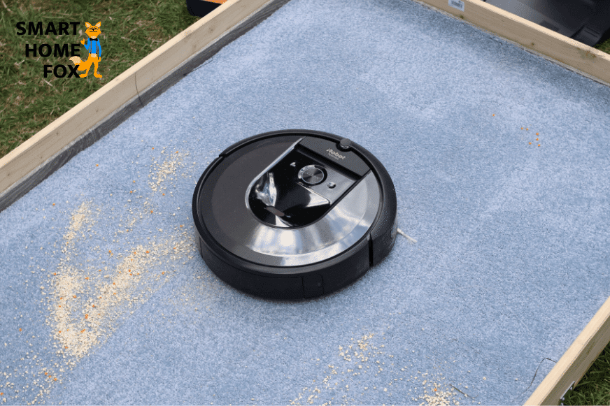 iRobot Roomba i7 пылесосит овсянку на коре